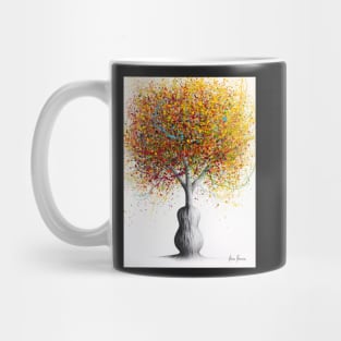 Rainbow Guitar Tree Mug